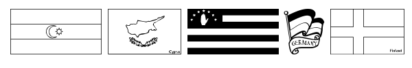 Flags of Europe font preview